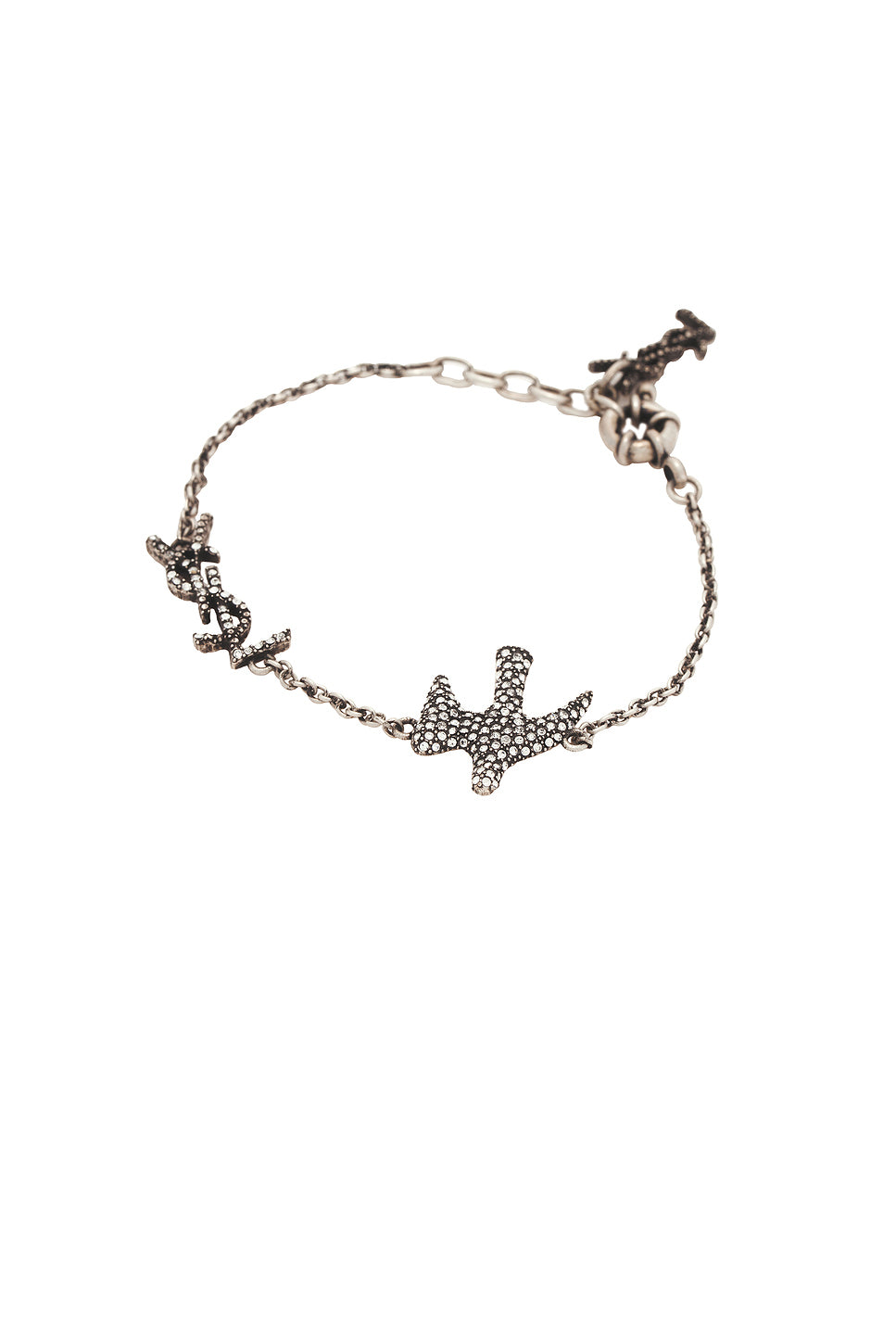 Thin YSL & Dove Bracelet