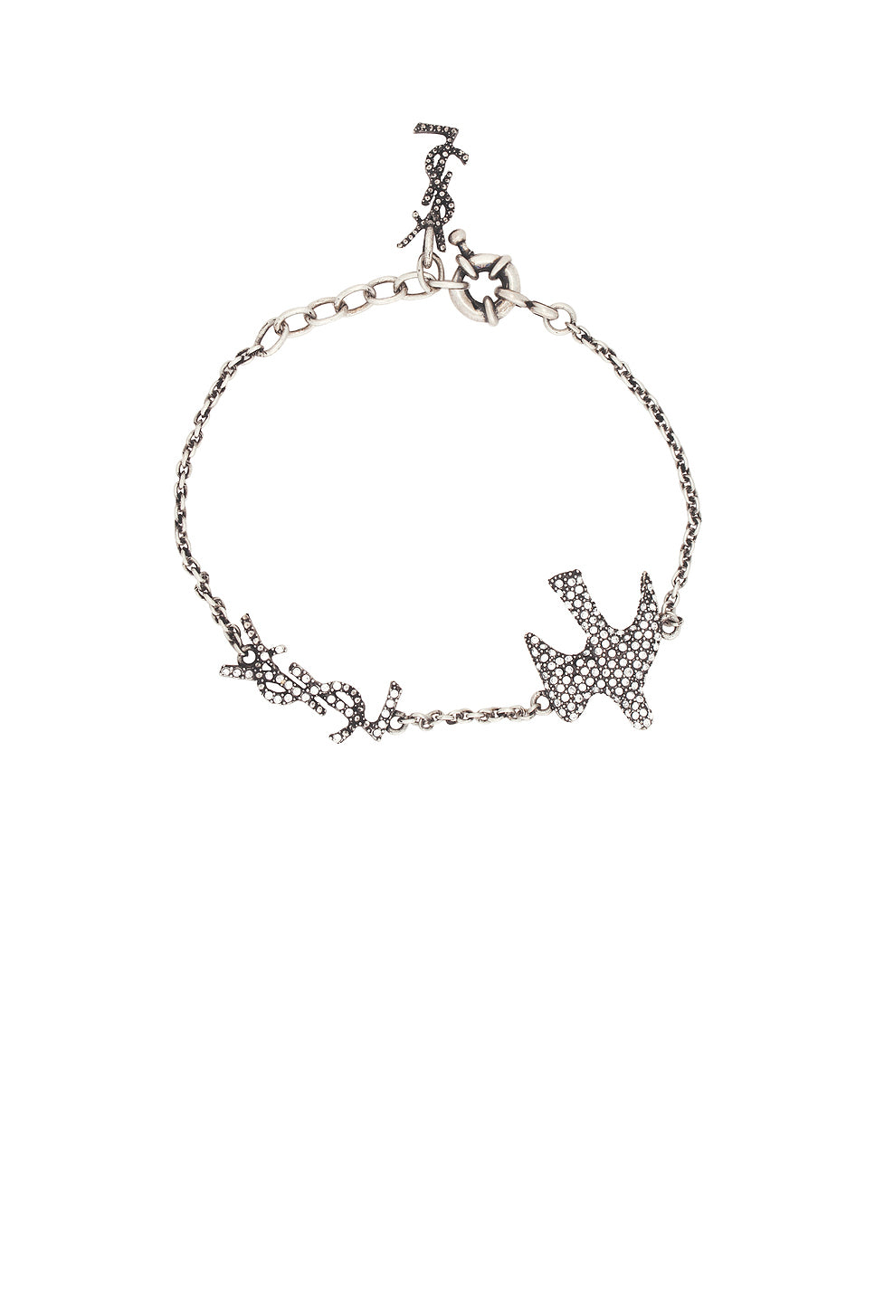 Thin YSL & Dove Bracelet