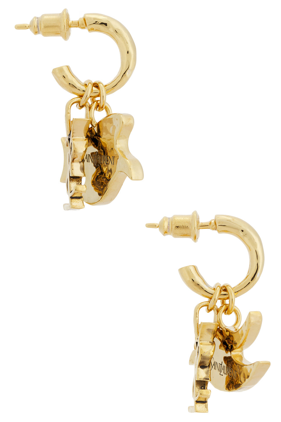 Flat Dove Charm Earrings