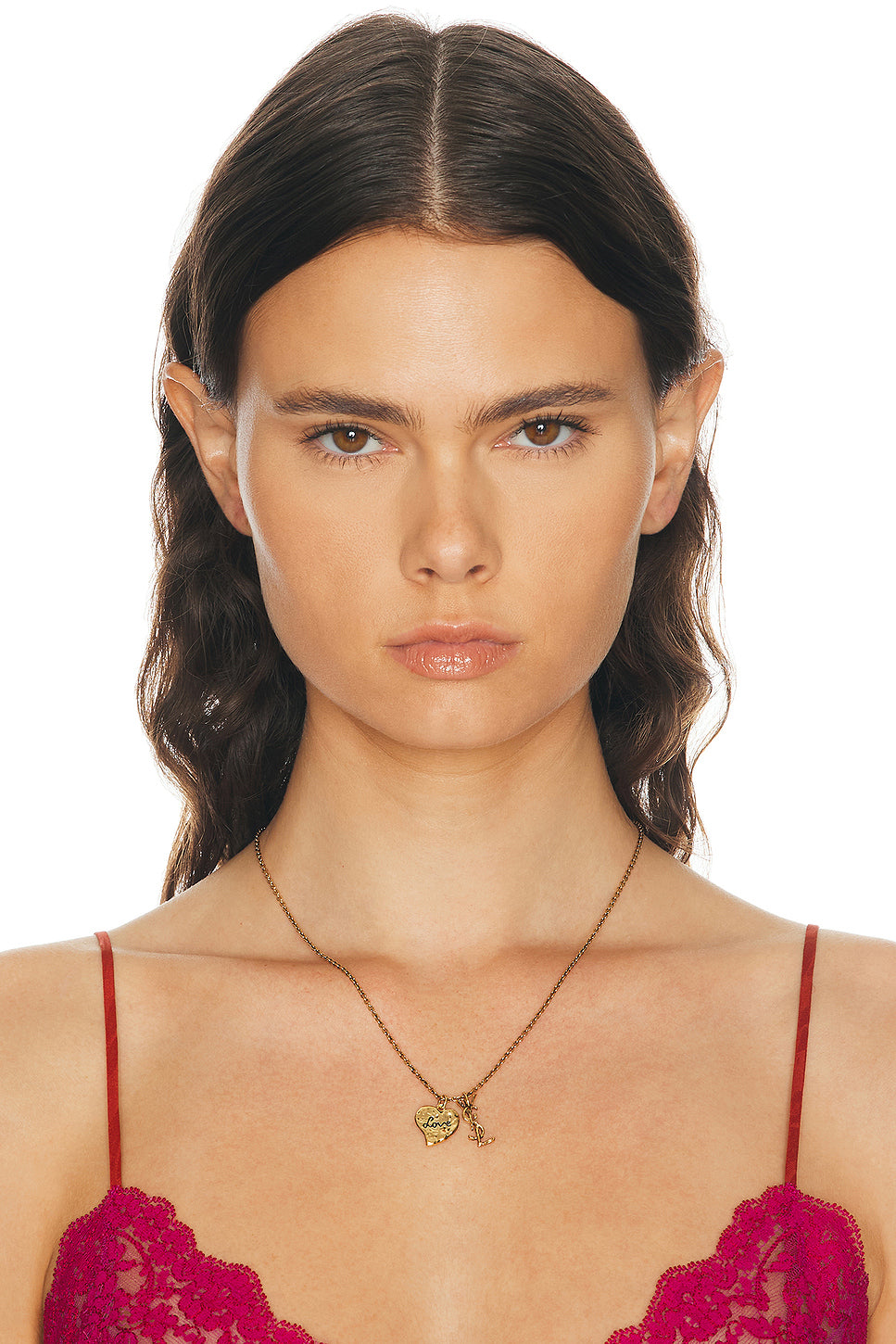 YSL & Heart Necklace