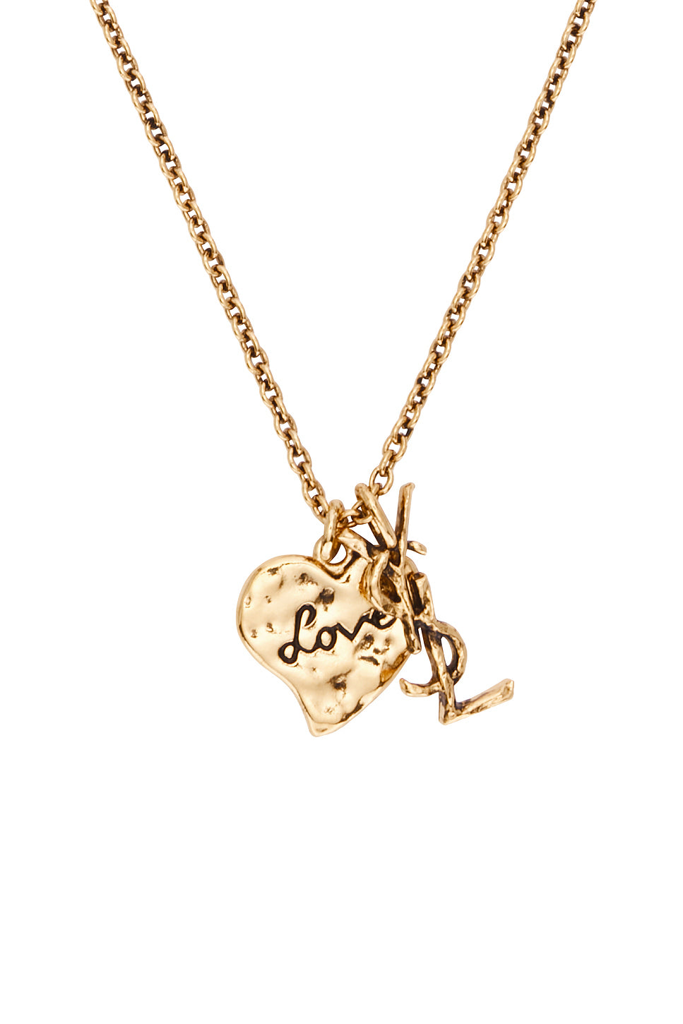 YSL & Heart Necklace