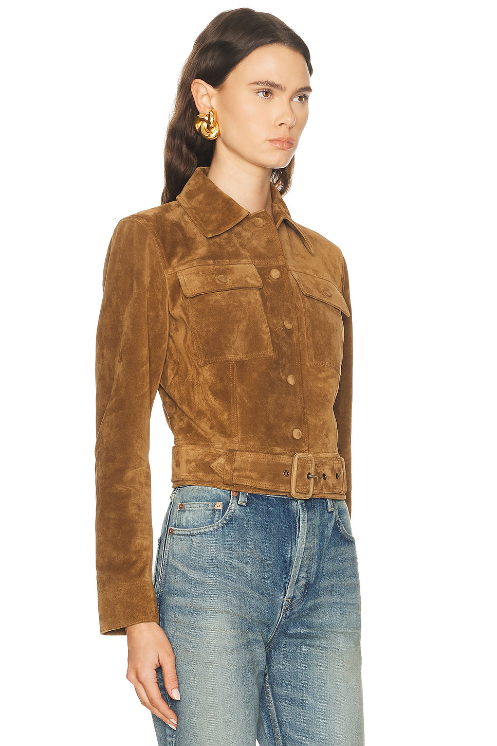 Belted Suede Jacket