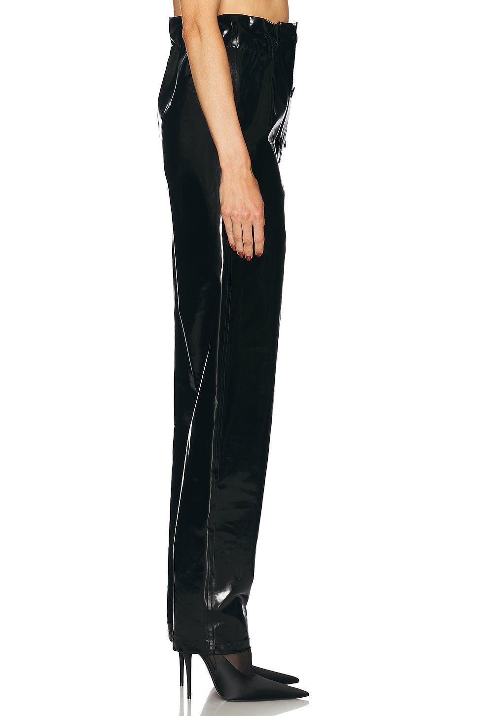 Tapered Leather Pant