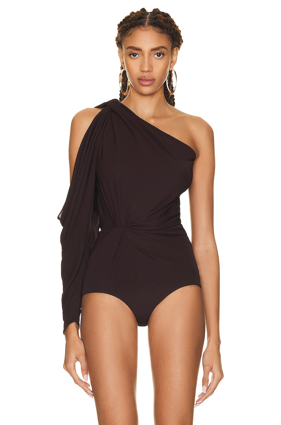 Jersey One Shoulder Bodysuit