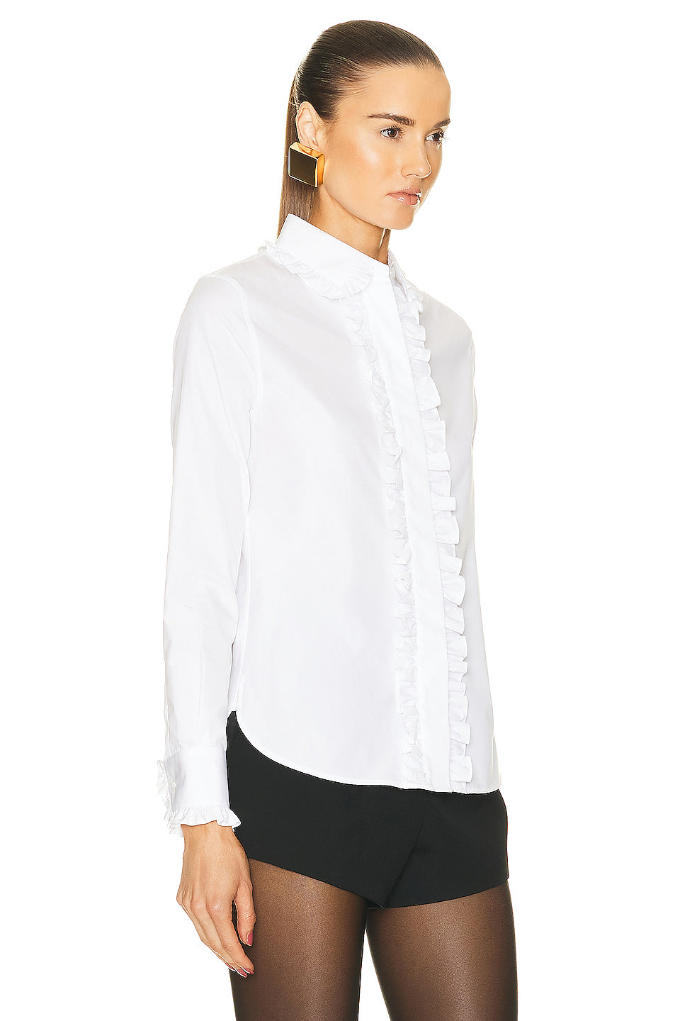 Ruffle Long Sleeve Shirt