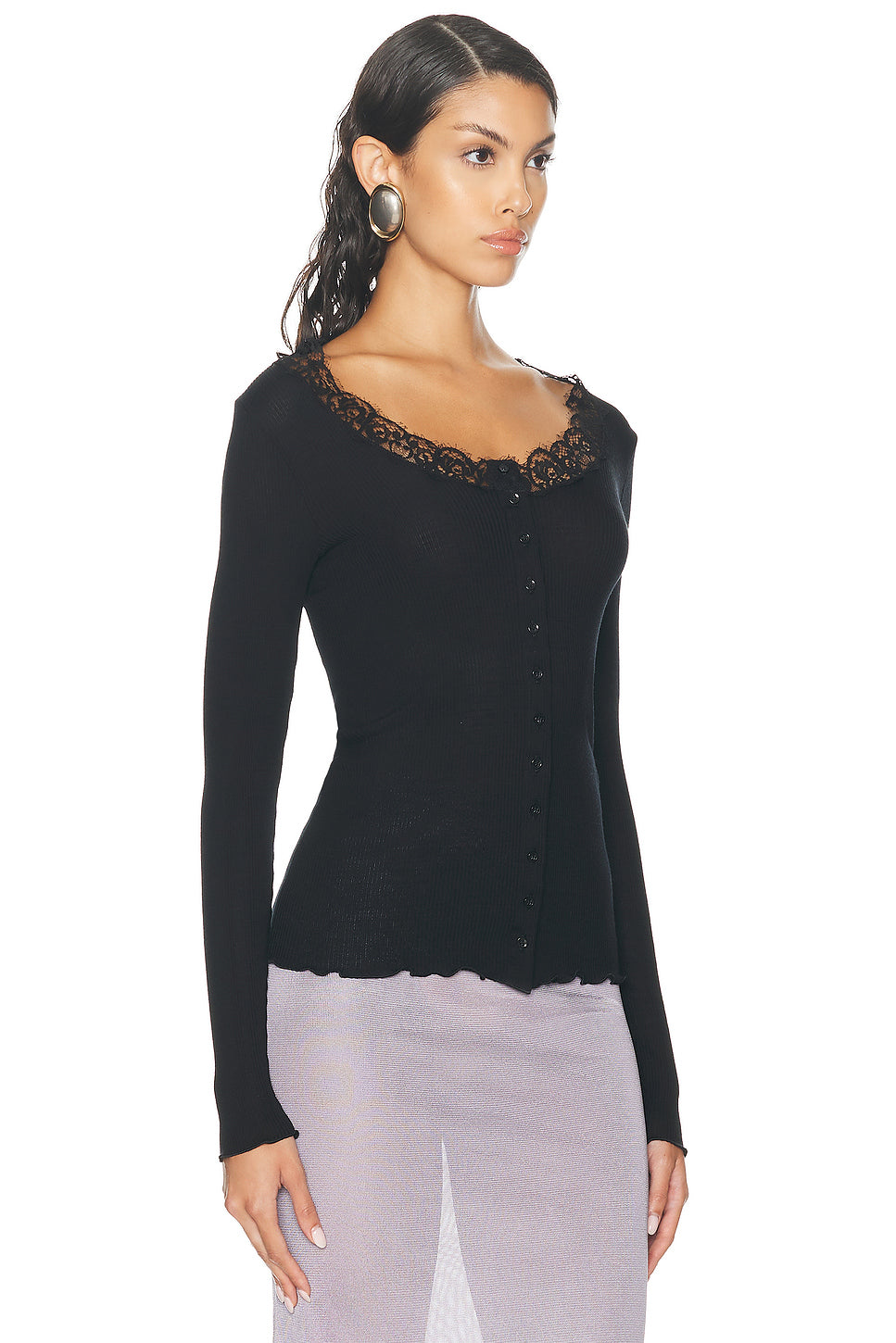 Scoop Neck Long Sleeve Top