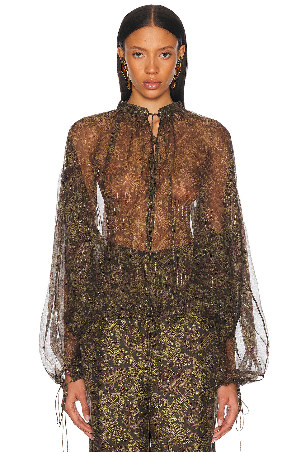 Tie Neck Blouse