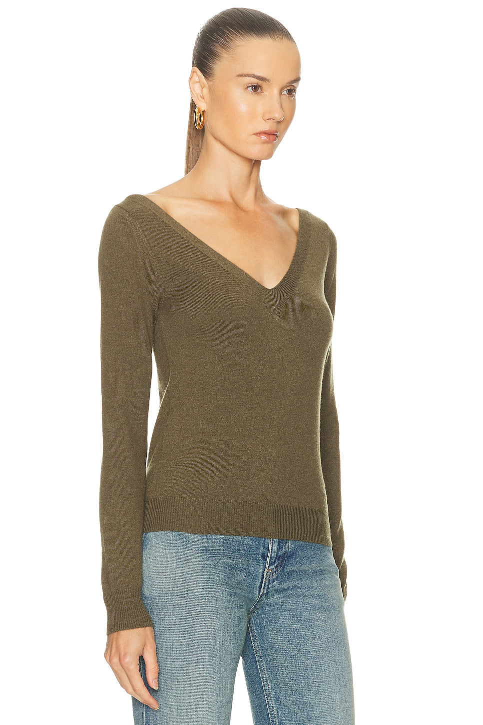Long Sleeve V-Neck Top