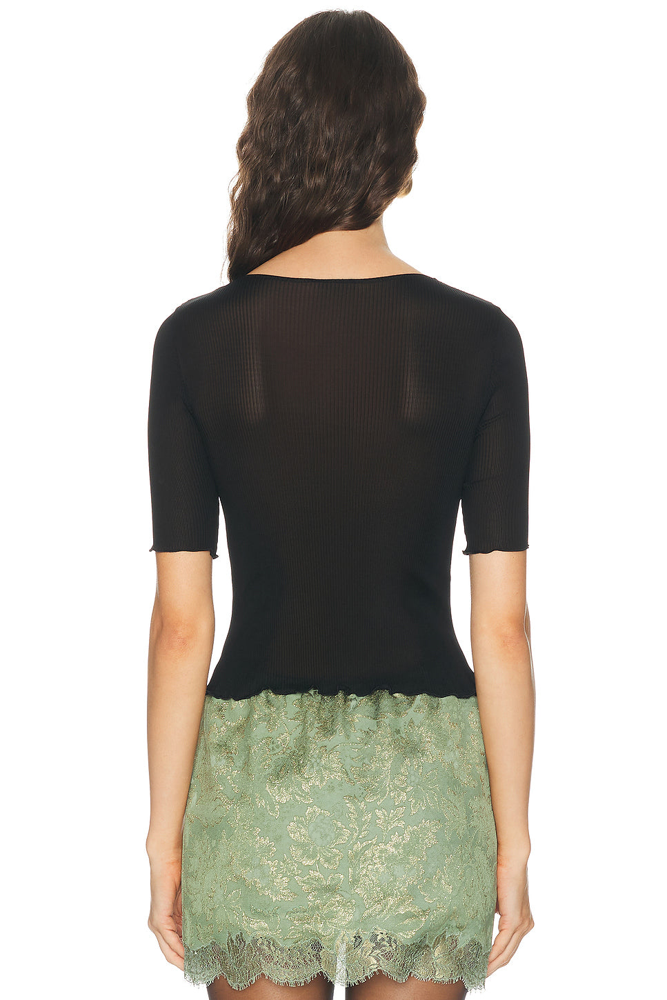 Lacy Short Sleeve Top