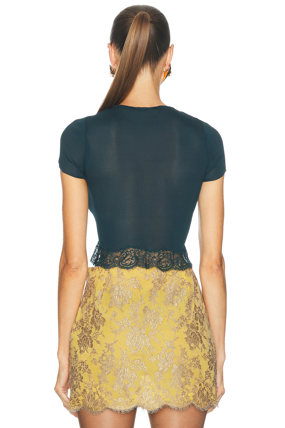 Lace Trimmed Tee