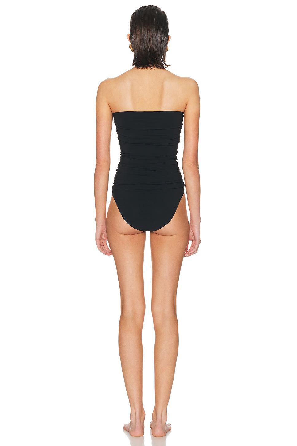 Strapless Cutout One Piece Swimsuit
