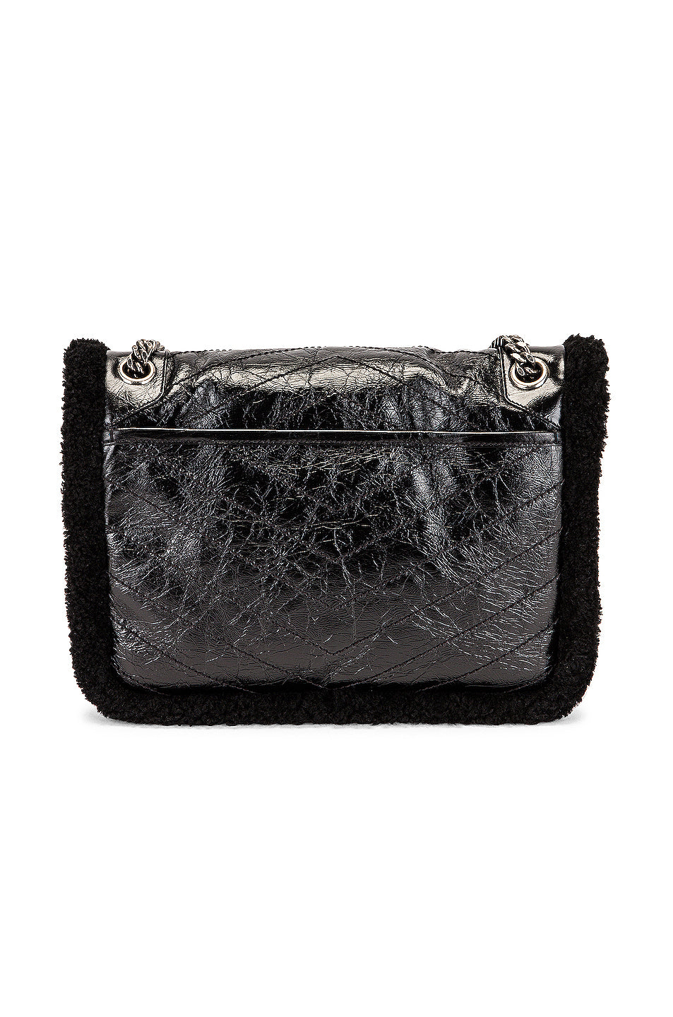 Medium Niki Shearling Chain Bag