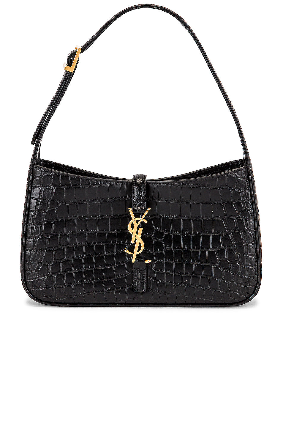 Le 5 A 7 Embossed Croc Hobo Bag