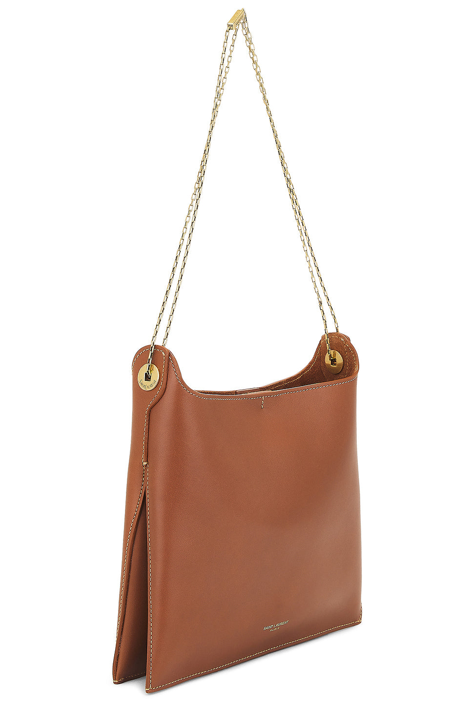 Flat Shoulder Bag On Chain