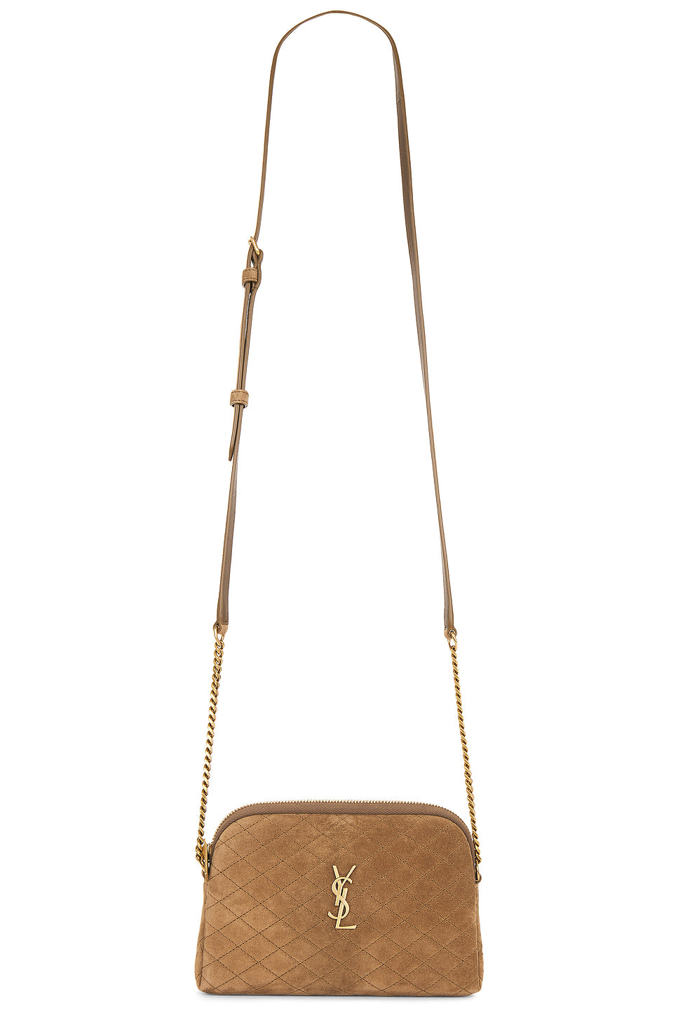 Zipped Pouch With Chain