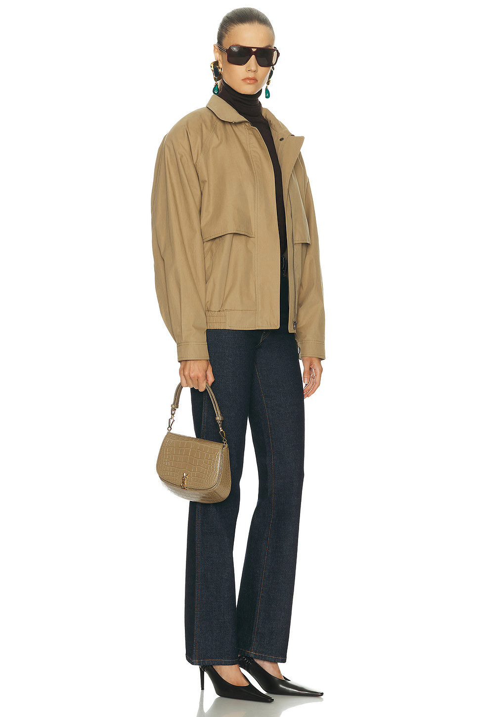 Top Handle Crocodile Bag