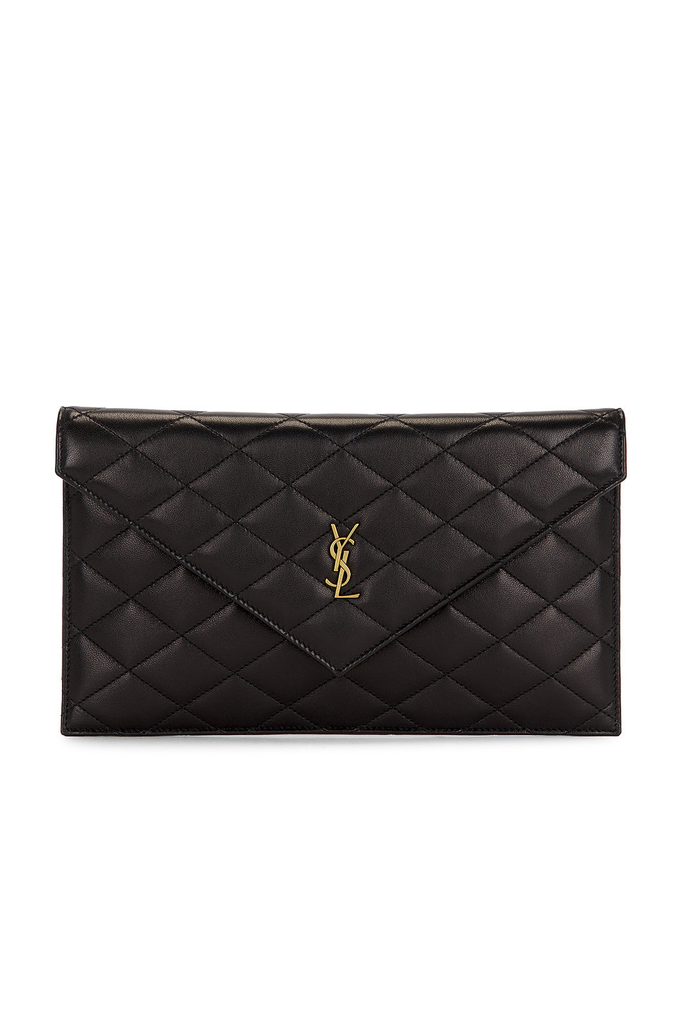 Agneau Plume Matelasse Pouch