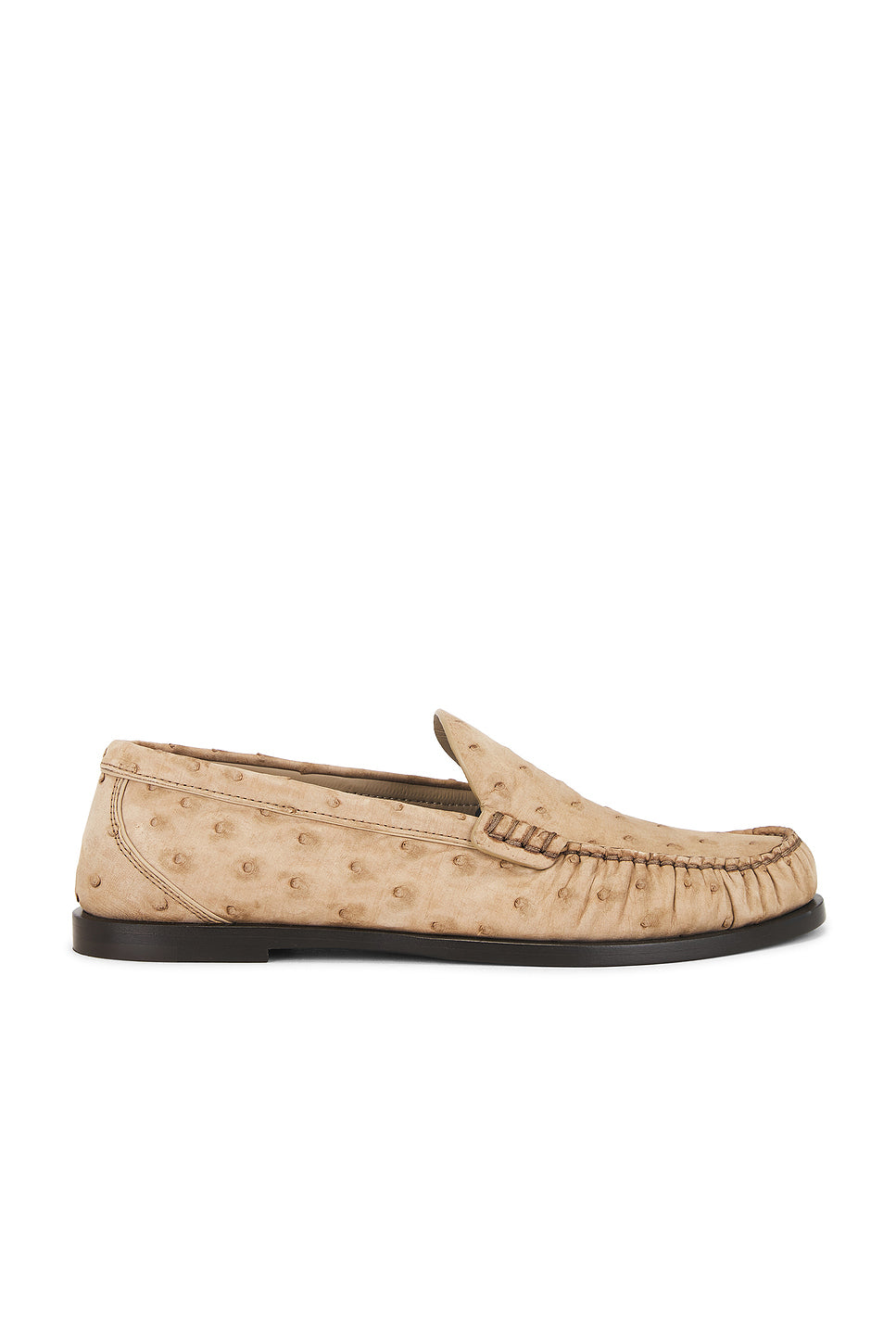 Ostrich Leather Loafer