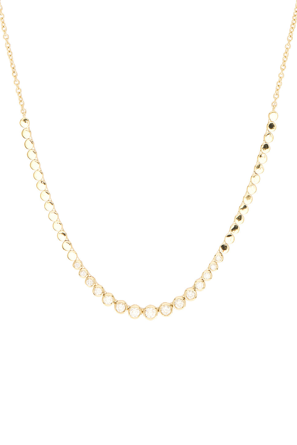 Bezel Diamond Necklace