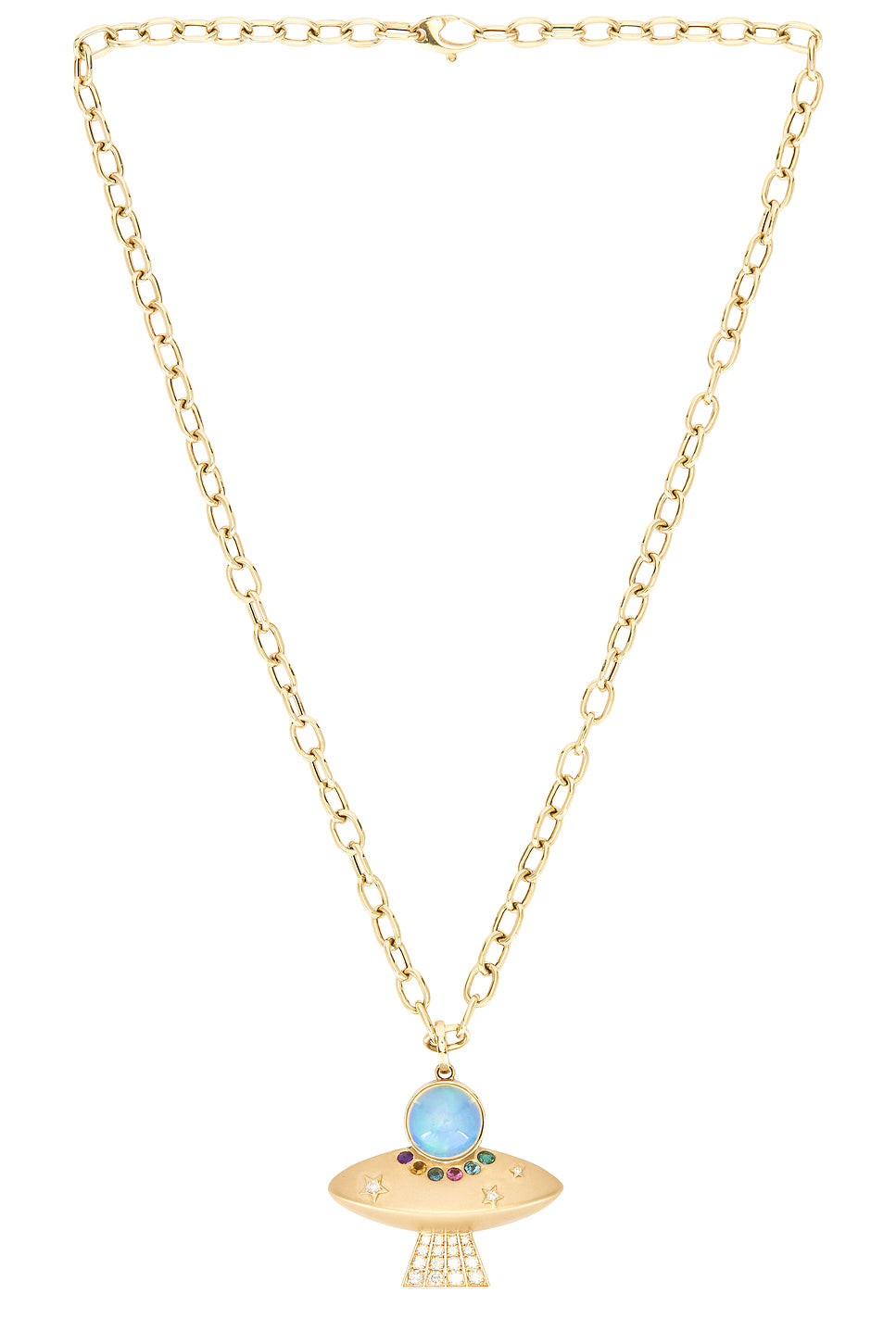 UFO Charm Chain Necklace