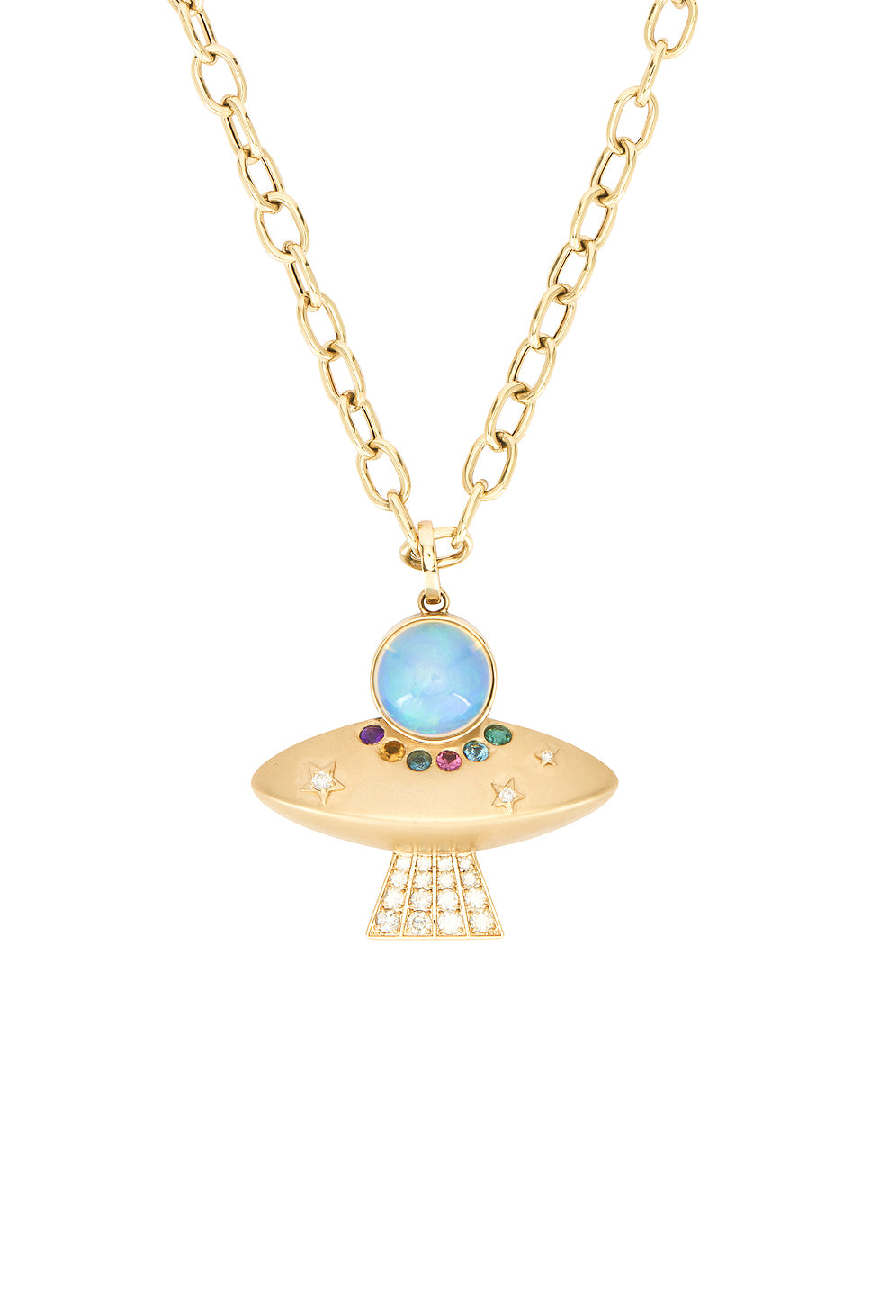 UFO Charm Chain Necklace