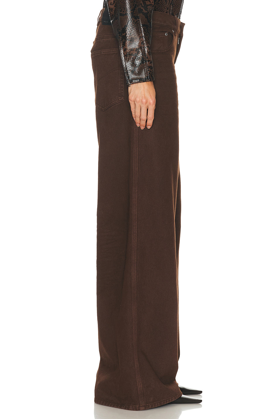 Mid Rise Wide Leg
