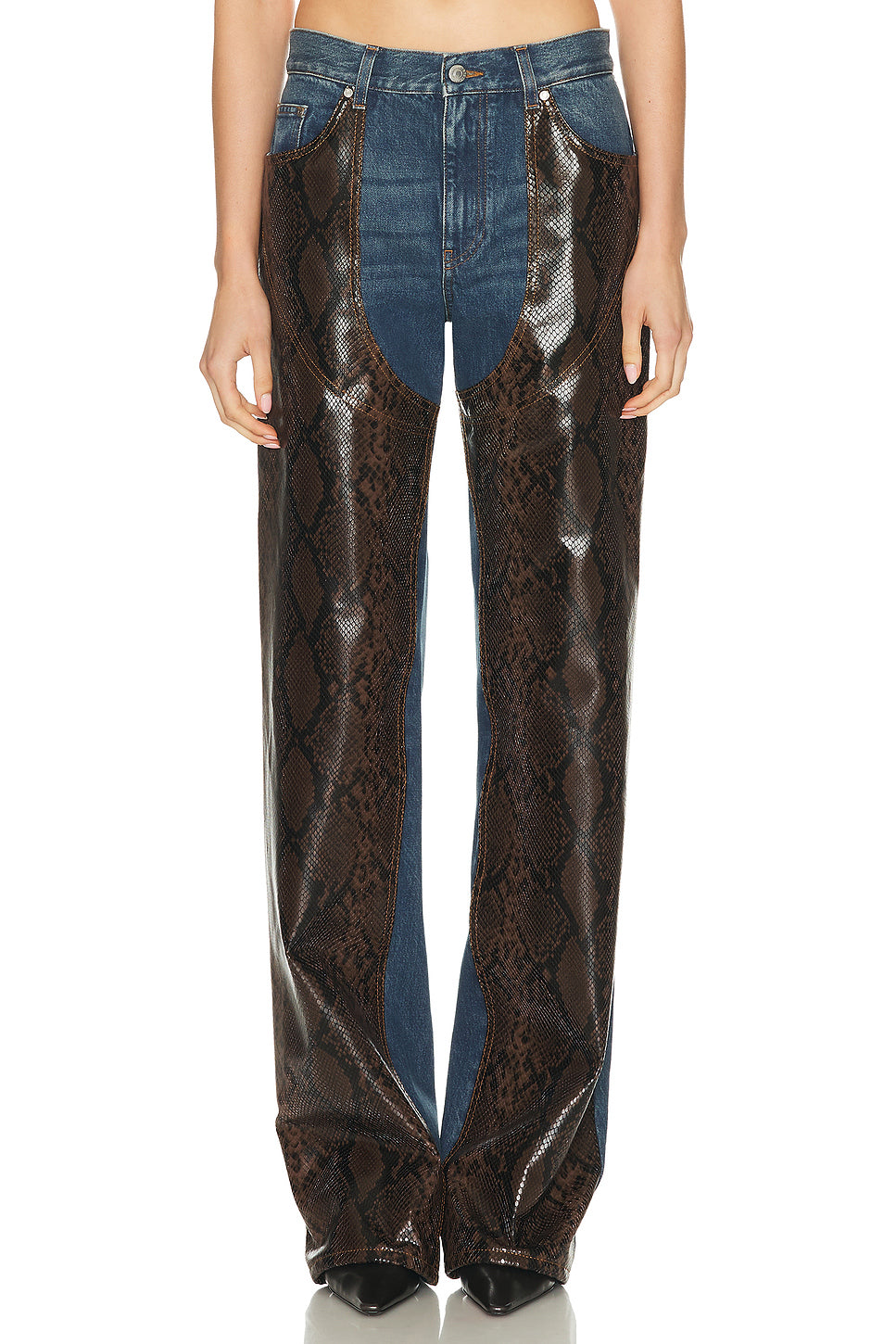 Snake Chap Wide Leg