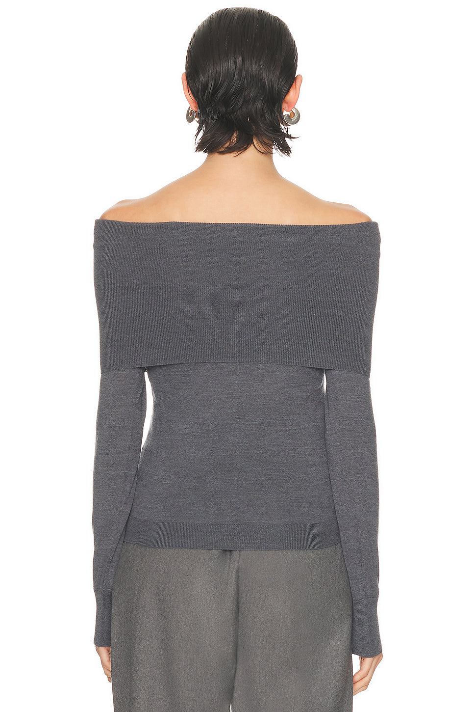 Wool Off The Shoulder Jumper