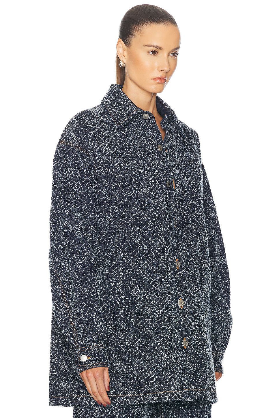 Boucle Denim Overshirt