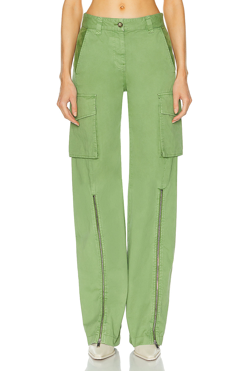 Garment Dye Cargo Trousers