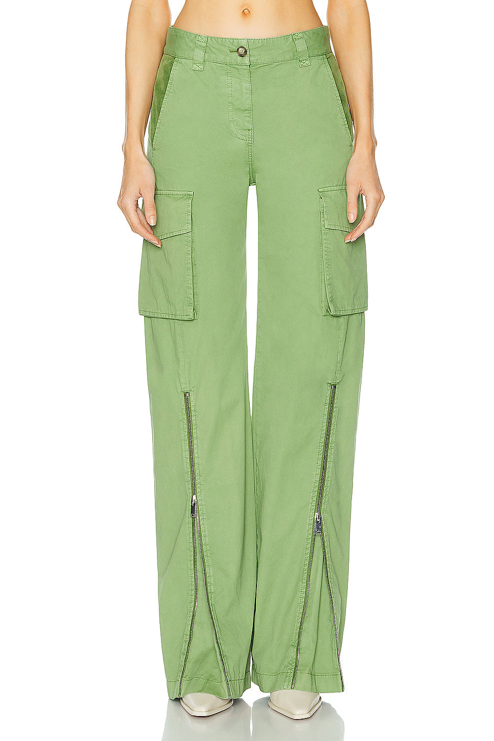 Garment Dye Cargo Trousers