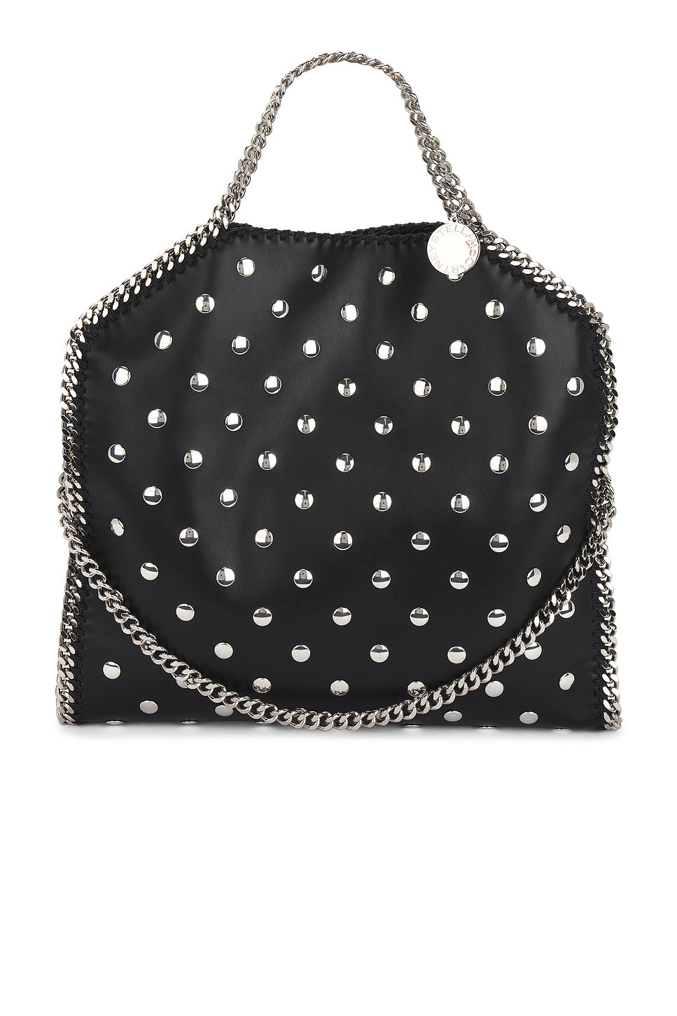 3 Chain Mini Tote All Over Studded Bag