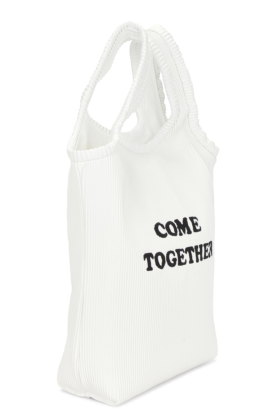 Come Together Slogan Printed Tote Bag