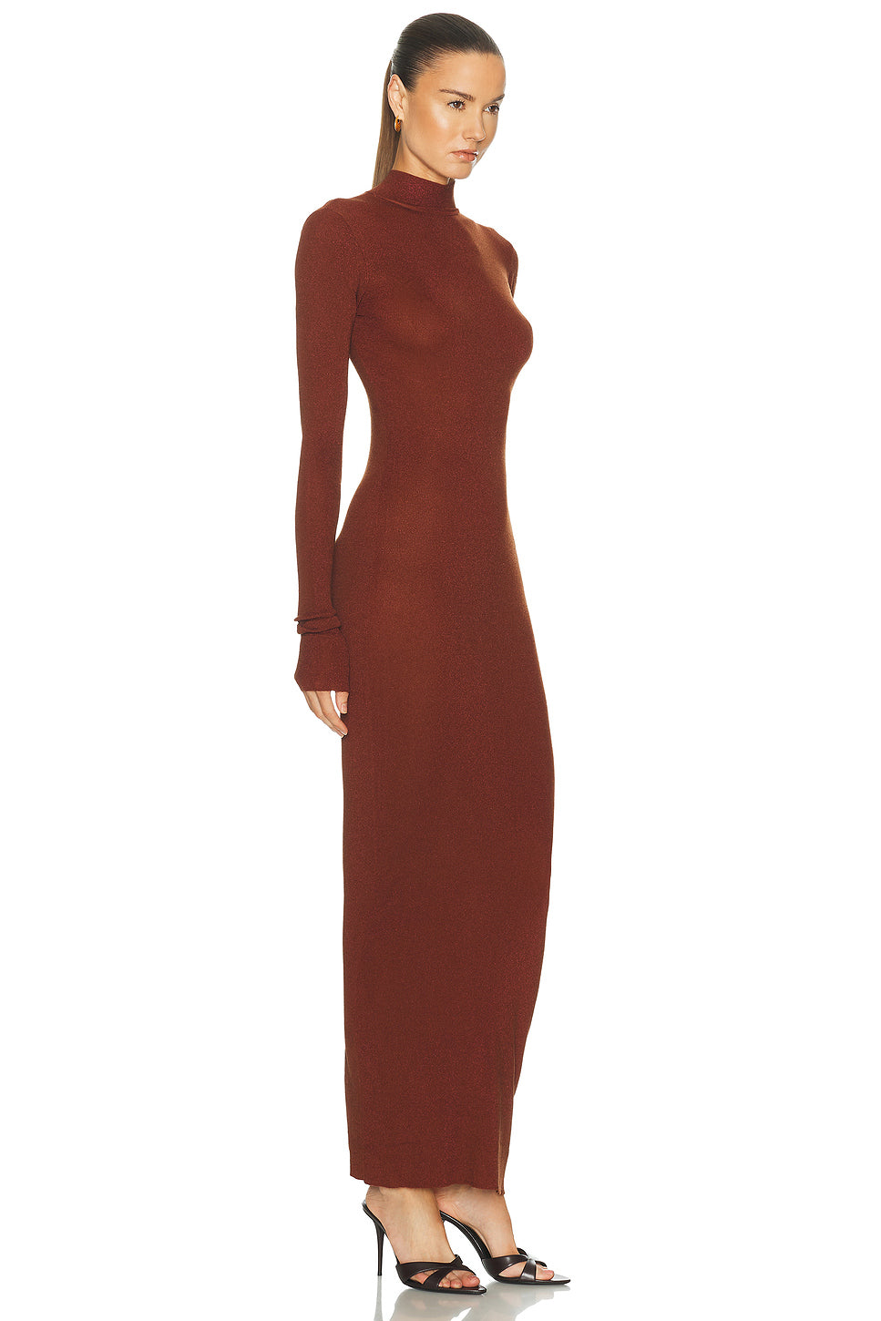 Shimmer Mockneck Dress