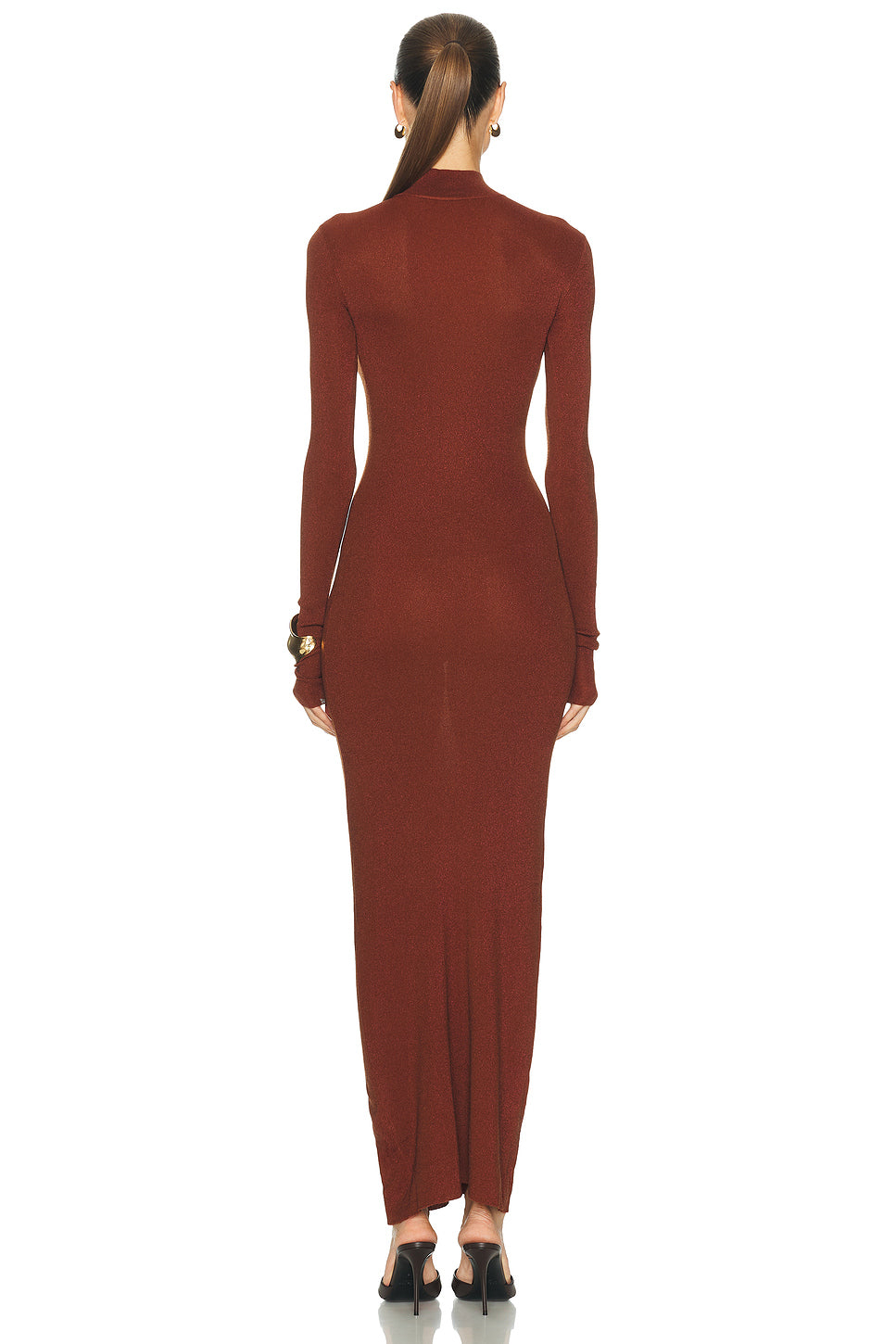 Shimmer Mockneck Dress