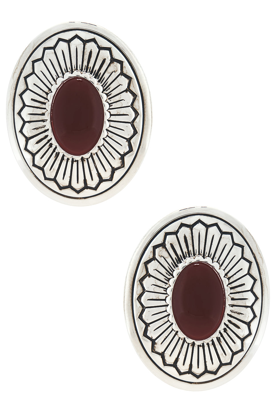 Western Oval Earrings