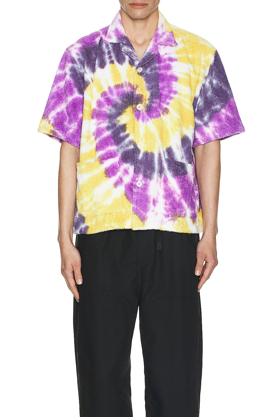 Cabana Shirt Cotton Pile Tie Dye