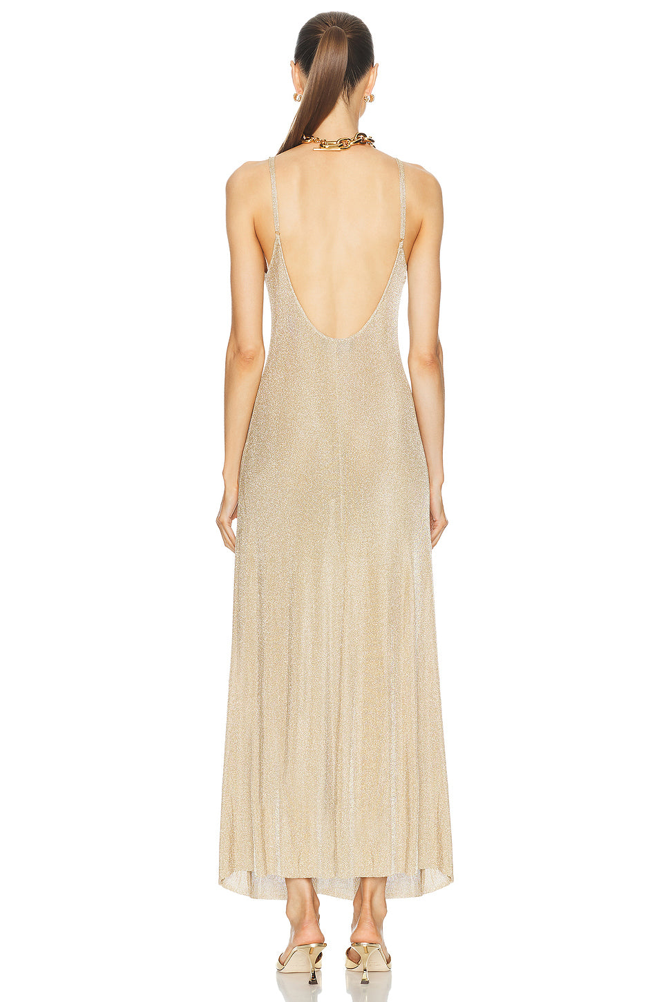 Mabeline Metallic Knit Gown