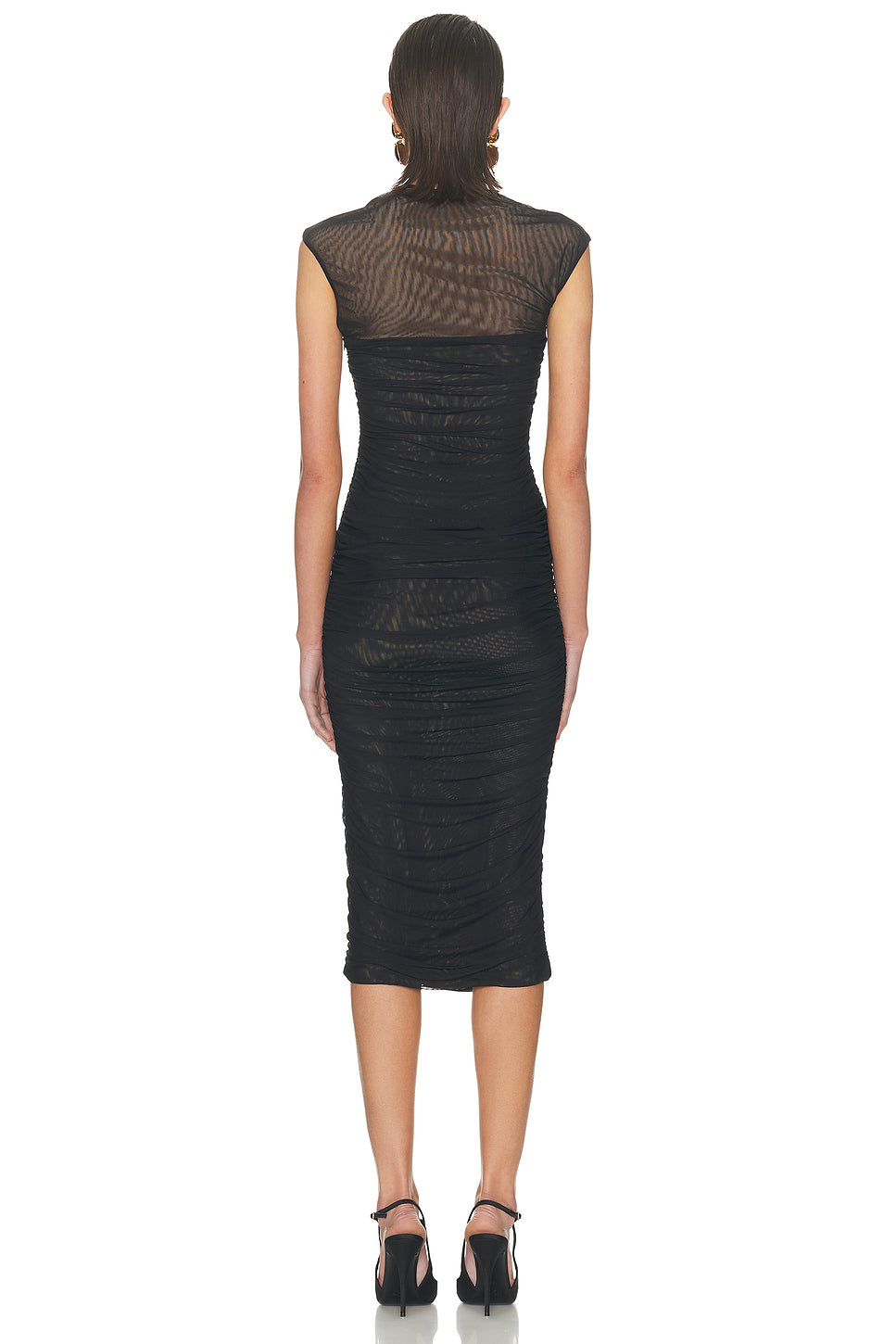 Kylie Mesh Midi Dress