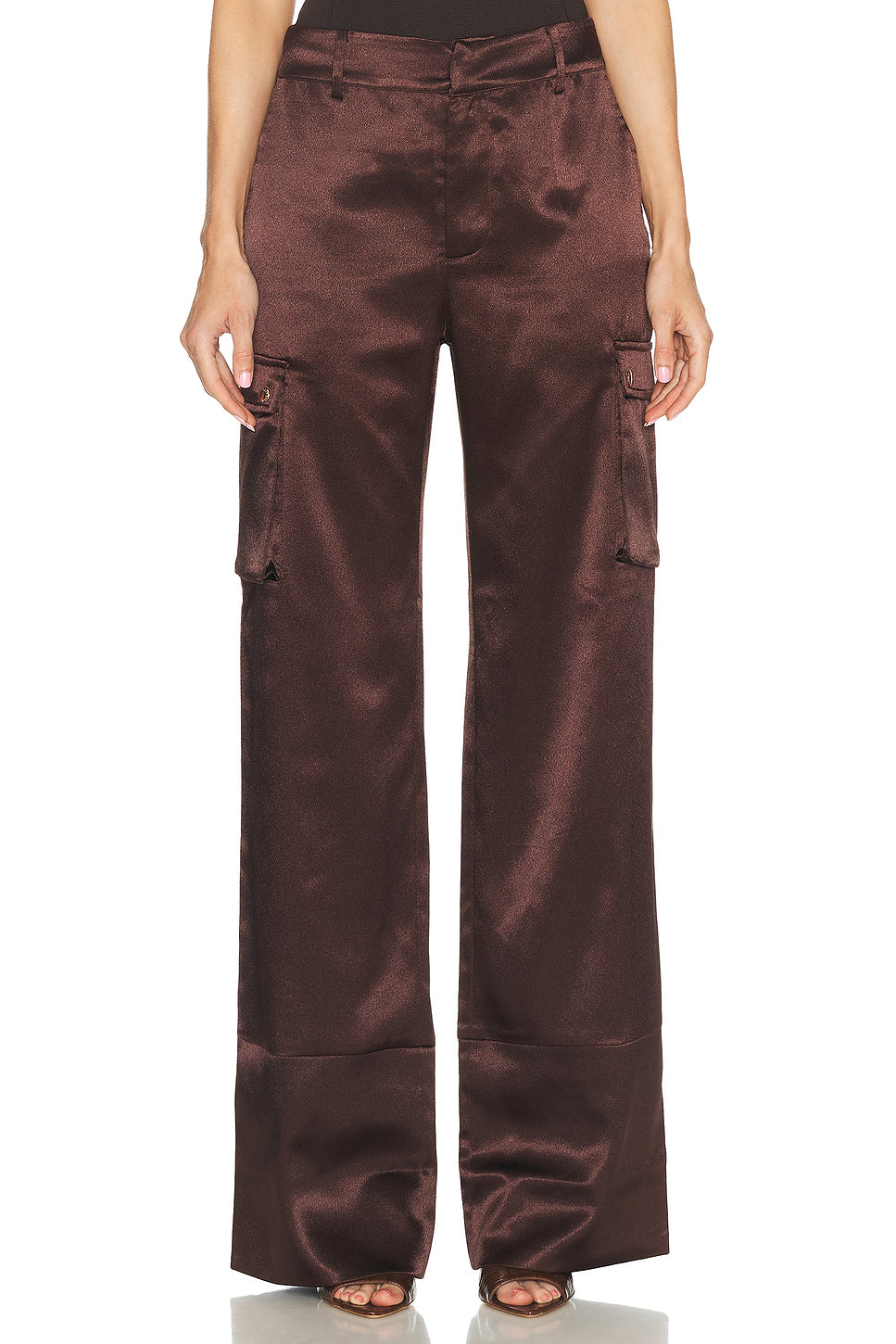 Galia Satin Cargo Pant