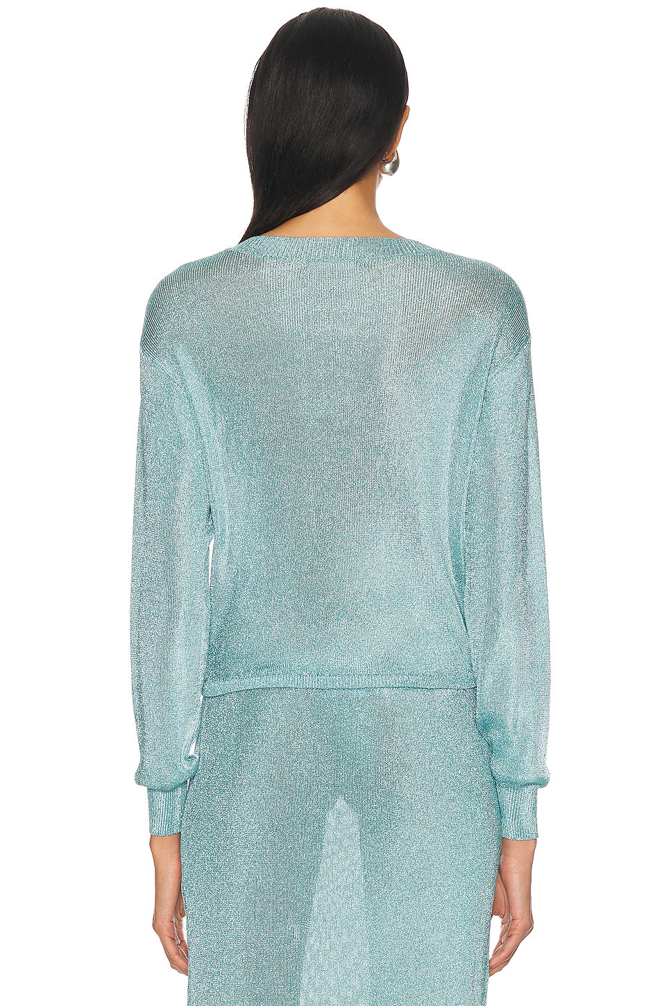 Moni Metallic Cardigan Top