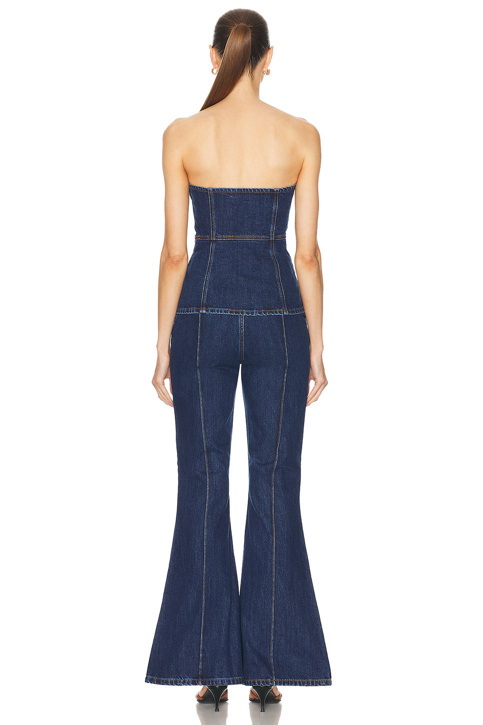 Denim Bandeau Jumpsuit