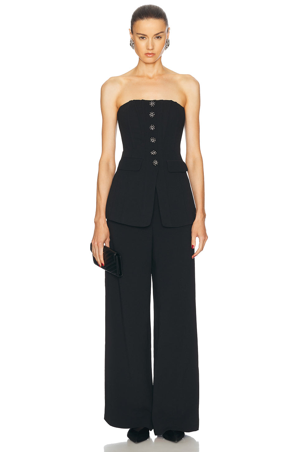 Bandeau Crepe Jumpsuit