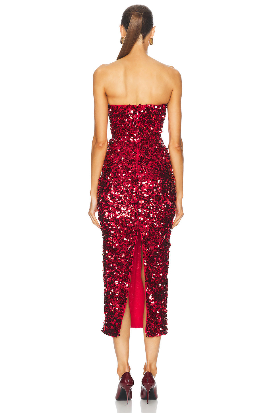 3D Sequin Midi Dress