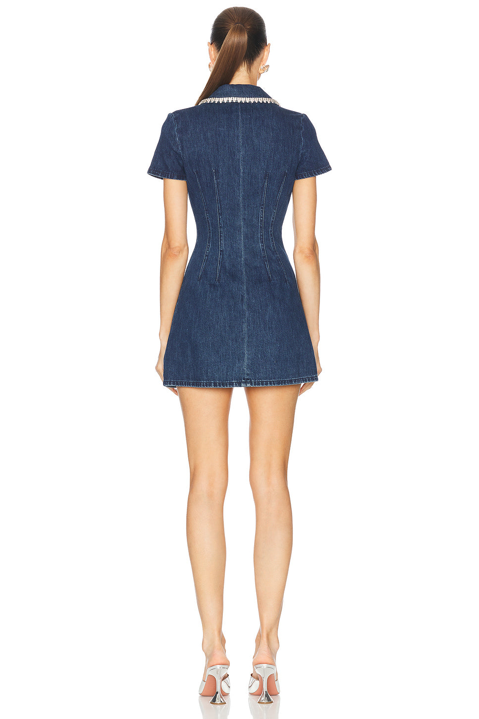 Denim Collared Mini Dress