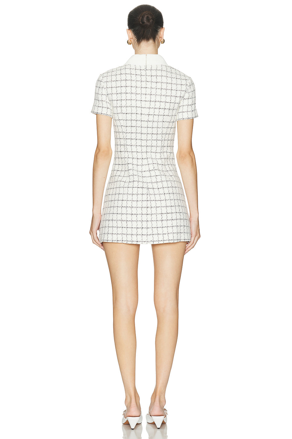 Check Boucle Mini Dress