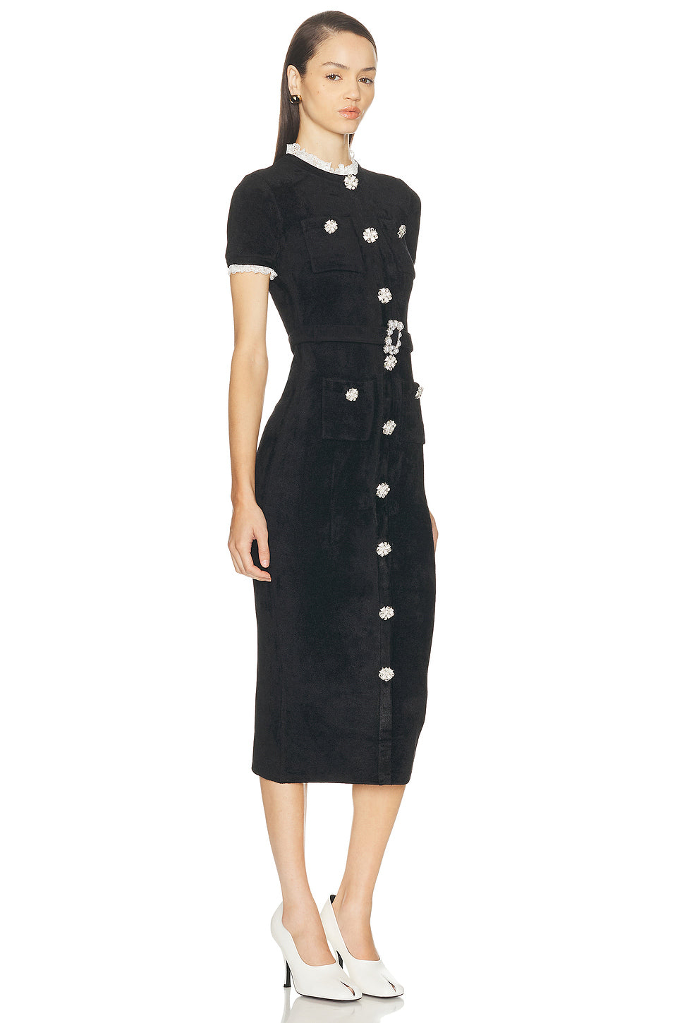 Chenille Knit Midi Dress