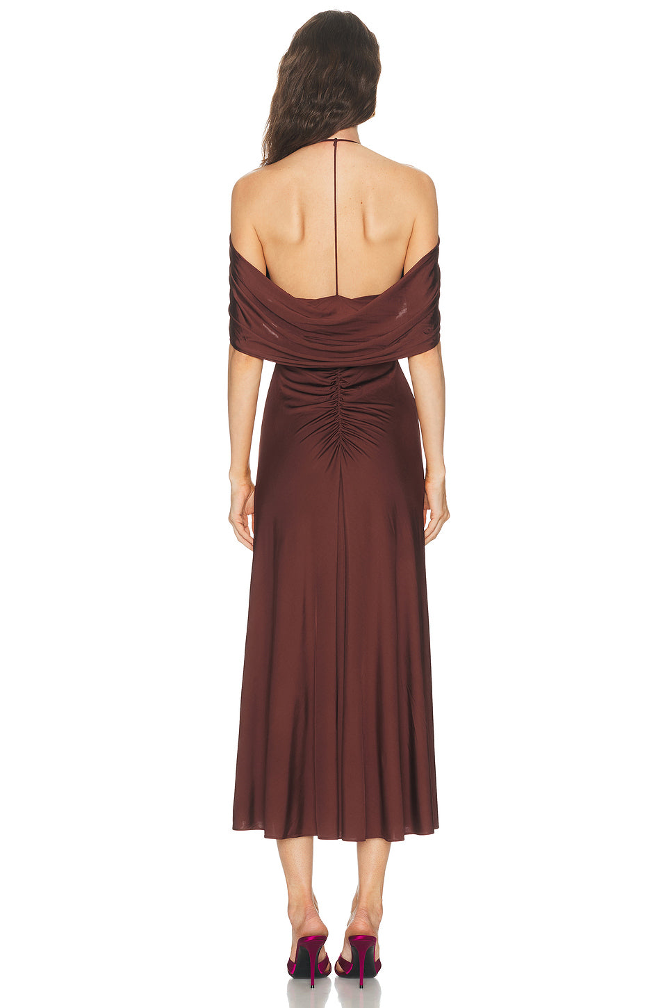 Jersey Drape Midi Dress