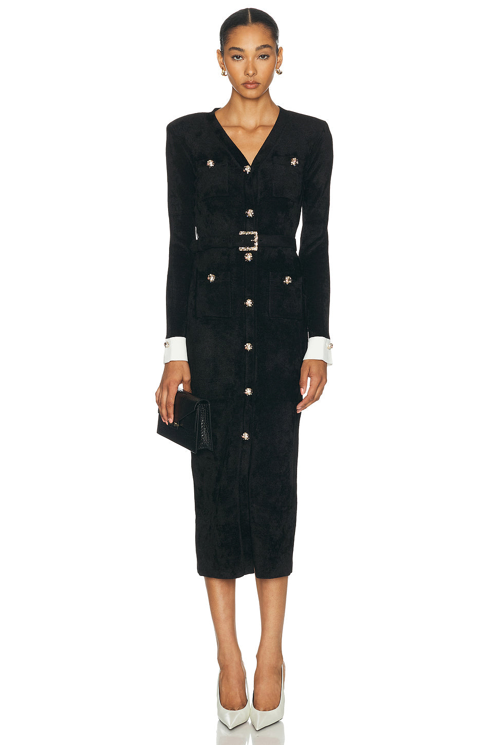 Chenille Knit Midi Dress
