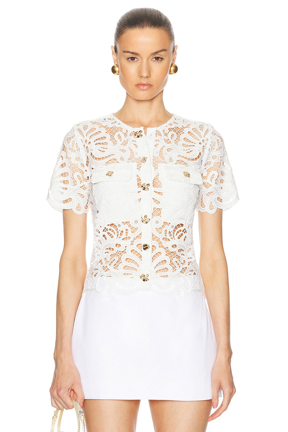 Guipure Lace Top